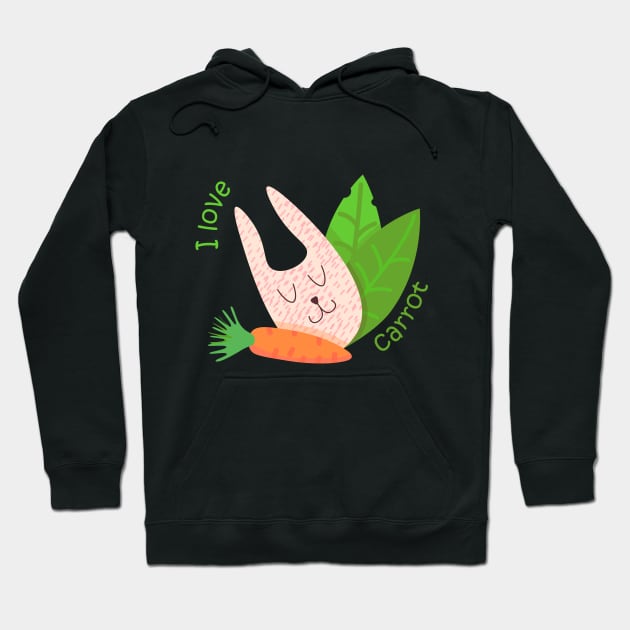 Carrot Lover Hoodie by Midori